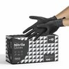 Wecare Nitrile Disposable Gloves, 8 mil Palm, Nitrile, Powder-Free, M, 100 PK, Black WMN100241